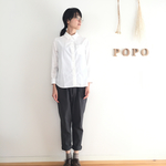 テーパードパンツ　しわ加工 