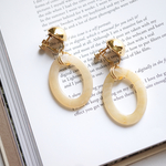 gold×oval ring