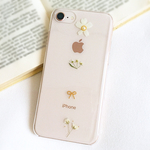 petit  white  flower 押し花iPhoneケース/押し花ケース