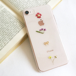 petit  autumn  flower 押し花iPhoneケース/押し花ケース