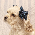 中型犬用 シュシュ ネイビーフラワー