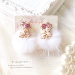 2WAY／Milky bijou＊ribbon×fur charm.