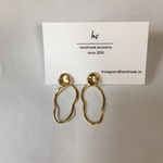 2WAY ゴールドフープピアス