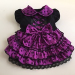 ハロウィン・ドット柄の姫系ワンピース＊パープル