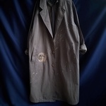 手描き　月と地球のロングコート　woman