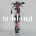 ハーバリウム（purple／スクエアボトル）