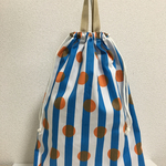 体操着入れやお着替え袋などに便利な持ち手つき巾着