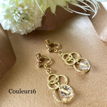 Gold Overlap Ring✴︎イヤリング