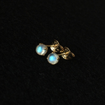 14kgf＊petit＊ピアス・レインボームーンストーン