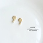 crystalpearl▷mini crystalpearl×〇 ピアス/ノンホールイヤリング＊受注製作＊C17