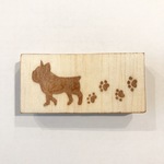 [再販]ワンコの消しゴムはんこ★てくてくお散歩フレブル