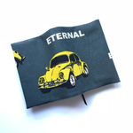 kum1a様専用ページ:文庫✴︎ゴムバンド＆栞付きブックカバー♪Yellow Car☆文庫本サイズ