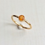 14kgf` MY RING` カーネリアン　4ｍｍファセットカット　指輪　ベゼル　9号　11号 12号　13号 リング