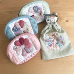 [KU様用]ドレスデンのパッチワークポーチと巾着