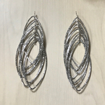 SILVER OVAL LINK DESIGN CHARM PARTS