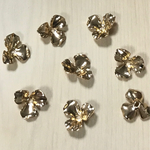 GOLD FLOWER METAL BEADS CAP PARTS