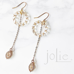 抜け感アクセ♥クリア×GLD ピアス／樹脂ノンホール