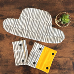 グレーとシロの木 よだれカバー2点セット