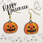 ハロウィン♡かぼちゃジャコランタンのピアス イヤリング
