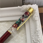 ハンドメイド★ハーバリウムボールペン★ワインレッド①★普段使い★プレゼントにも