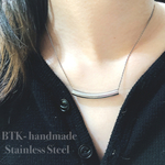 【つけっぱなしOK】アレルギー対応 ステンレスチューブネックレス BTK★★★