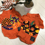 ハロウィン犬服　カボチャTシャツ柄2種類