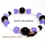🔶再販🔶期間限定【送料無料】✨パワーストーン～🎃ハロウィン祭り‼こうもり🎃～チャーム付き・ブレスレット✨
