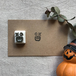 持ち手付き ハロウィンかぼちゃ okはんこ