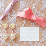 baby's breath&*orange ピアス