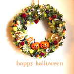 Halloween◇ハロウィンリース◇ドライレモン双子ジャックオランタン