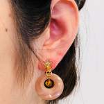 ノンホールピアス※花＊フープ
