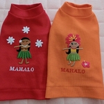 マハロ様用：　フラガール＆タヒチアンガールTシャツ