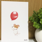 *balloon ジャックラッセルテリアred*