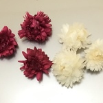   6輪 ヘリクサム　ワインレッド & ホワイト 写真の量
