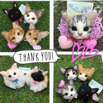 cherry様 オーダー 猫 羊毛フェルトストラップ