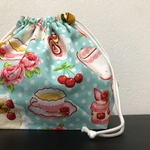 スイーツ♡ティータイム柄巾着☆お弁当袋
