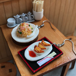 チャーハンと餃子のピアス