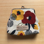 がま口ポーチ(つばきA)