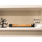 ハロウィン HALLOWEEN(かぼちゃ猫付)バイカラー 置物