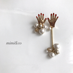 【送料無料】HANDアシンメトリーピアス
