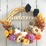 Halloween収穫祭☆welcomeリース