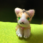 羊毛フェルト猫