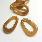 6個 39×25mm アクリルチャーム ブラウン