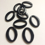 20個 29×21mm アクリルチャーム ブラック