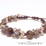 再販＊3༅೫こっくり秋めく街並み೫༅ 天然石 パワーストーン ブレスレット