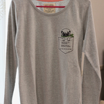  さりげなくパグTシャツ[グレー Mサイズ]