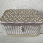 ♡再販④♡ メイクボックス マスクケース モロッカン×ストライプ