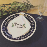 ✴︎リーフ✴︎ 席札やプチギフトに！ウェディング名入れ刺繍
