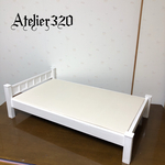 st0112様専用  1/3サイズ ベッド Bタイプ セミダブル  ミニチュア家具        
