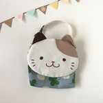  ふんわり☆ねこさん　バッグinバッグ　クローバーさん